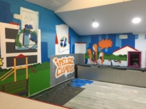 proceso de mural interactivo para sala infantil de juegos
