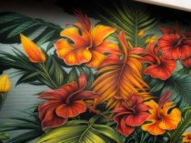 Mural-graffiti-de-una-flor