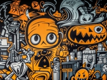 Mural-graffiti-munecos-halloween
