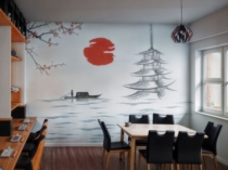 Mural-paisaje-japo