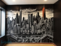 Murales-skylines-pintados-interiores