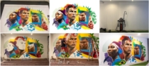 Proceso de un graffiti por encargo: dise&ntilde;o, pared, pintura y resultado final