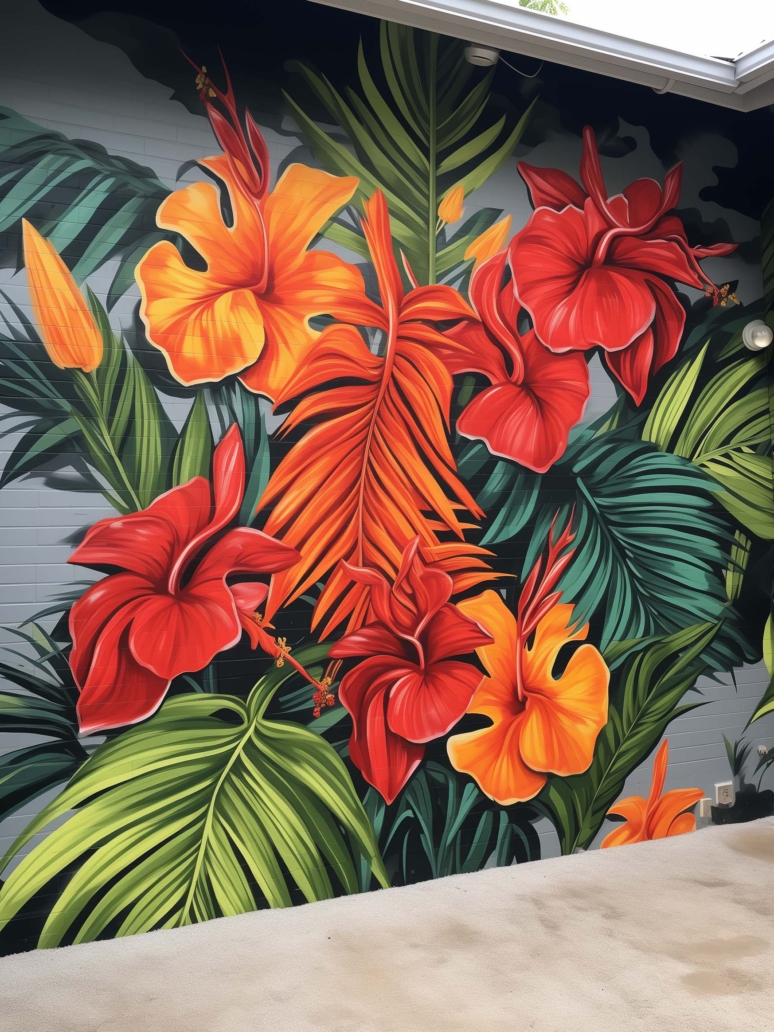 murals-painted-flowers